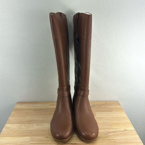 Charter Club Johannes Riding Boots- Brown Leather- Size 8.5 M- NIB - Picture 1 of 9